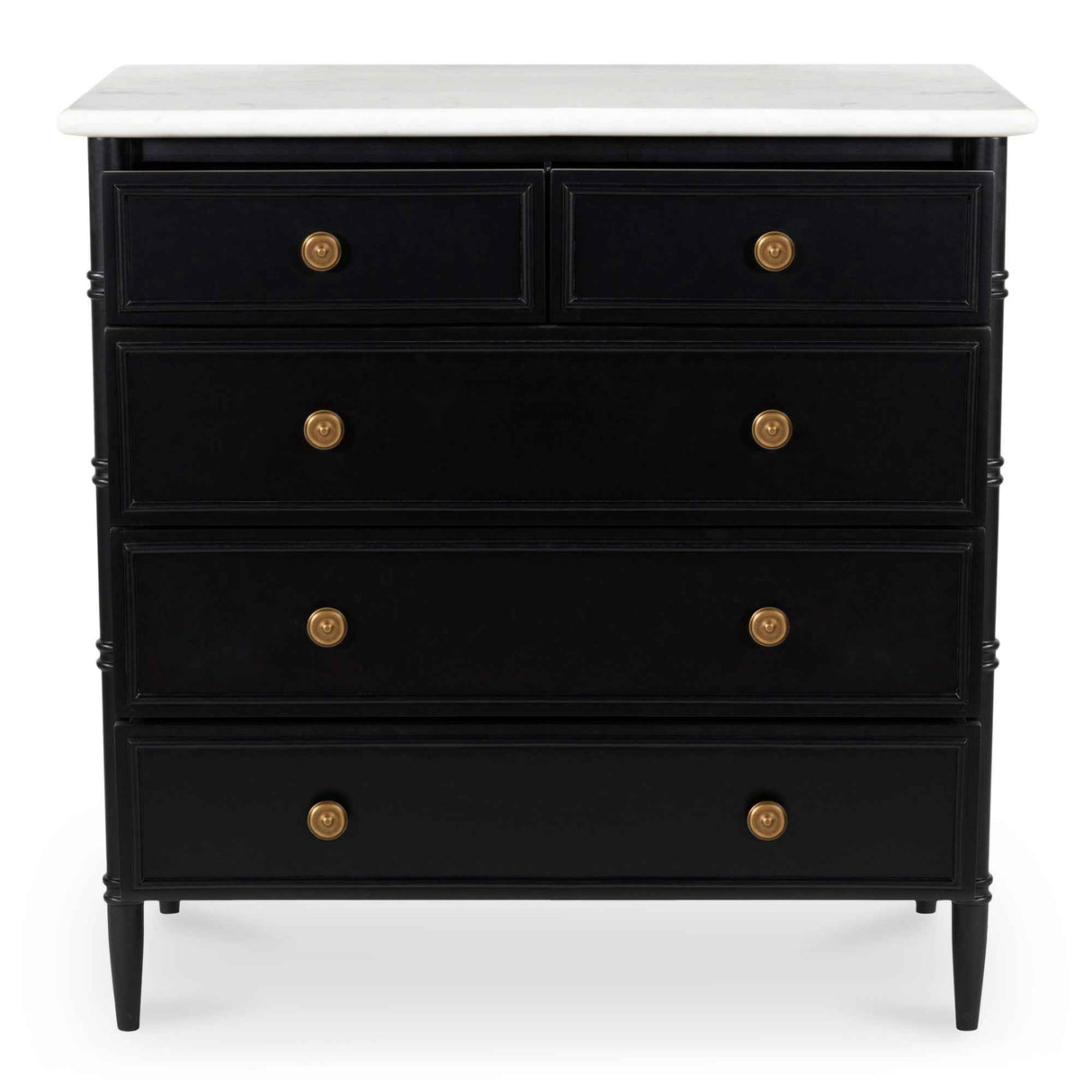 Eleanor Black 5 Drawer Chest
