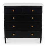 Eleanor Black 5 Drawer Chest