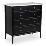 Eleanor Black 5 Drawer Chest