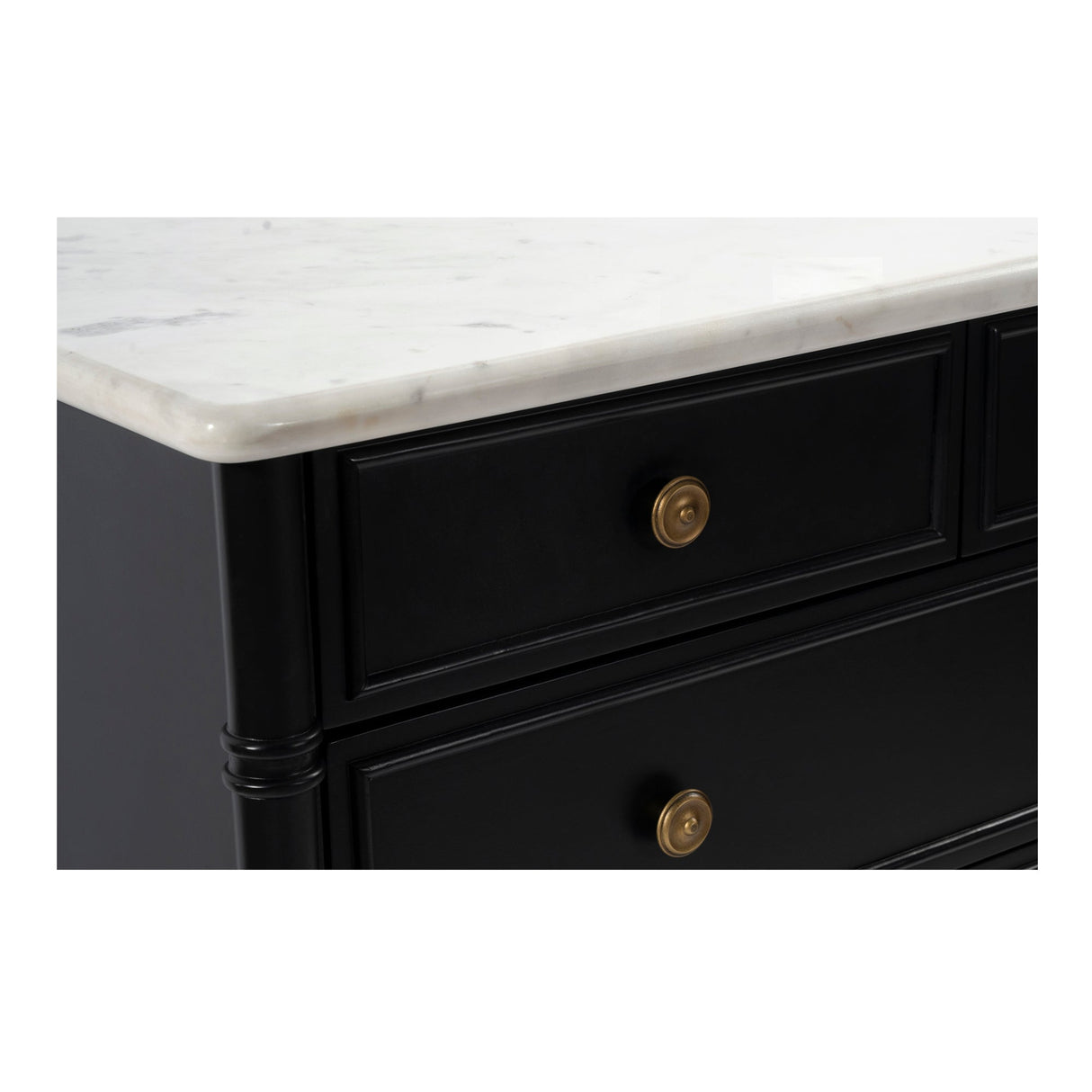 Eleanor Black 5 Drawer Chest by Moe's Home at Eve Furniture