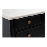 Eleanor Black 5 Drawer Chest by Moe's Home at Eve Furniture