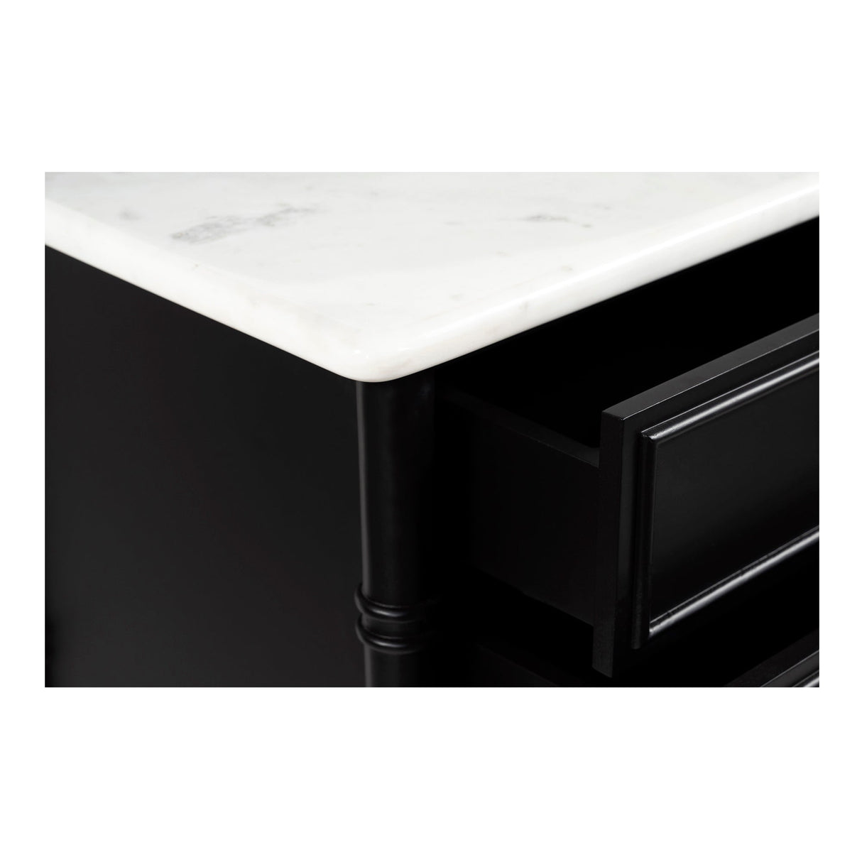 Eleanor Black 5 Drawer Chest by Moe's Home at Eve Furniture