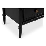 Eleanor Black 5 Drawer Chest by Moe's Home at Eve Furniture