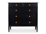 Eleanor Black 5 Drawer Chest