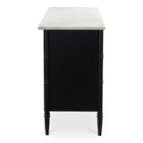 Eleanor Black 6 Drawer Dresser by Moe's Home at Eve Furniture