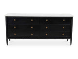 Eleanor Black 6 Drawer Dresser