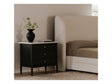 Eleanor Black Nightstand by Moe's Home at Eve Furniture
