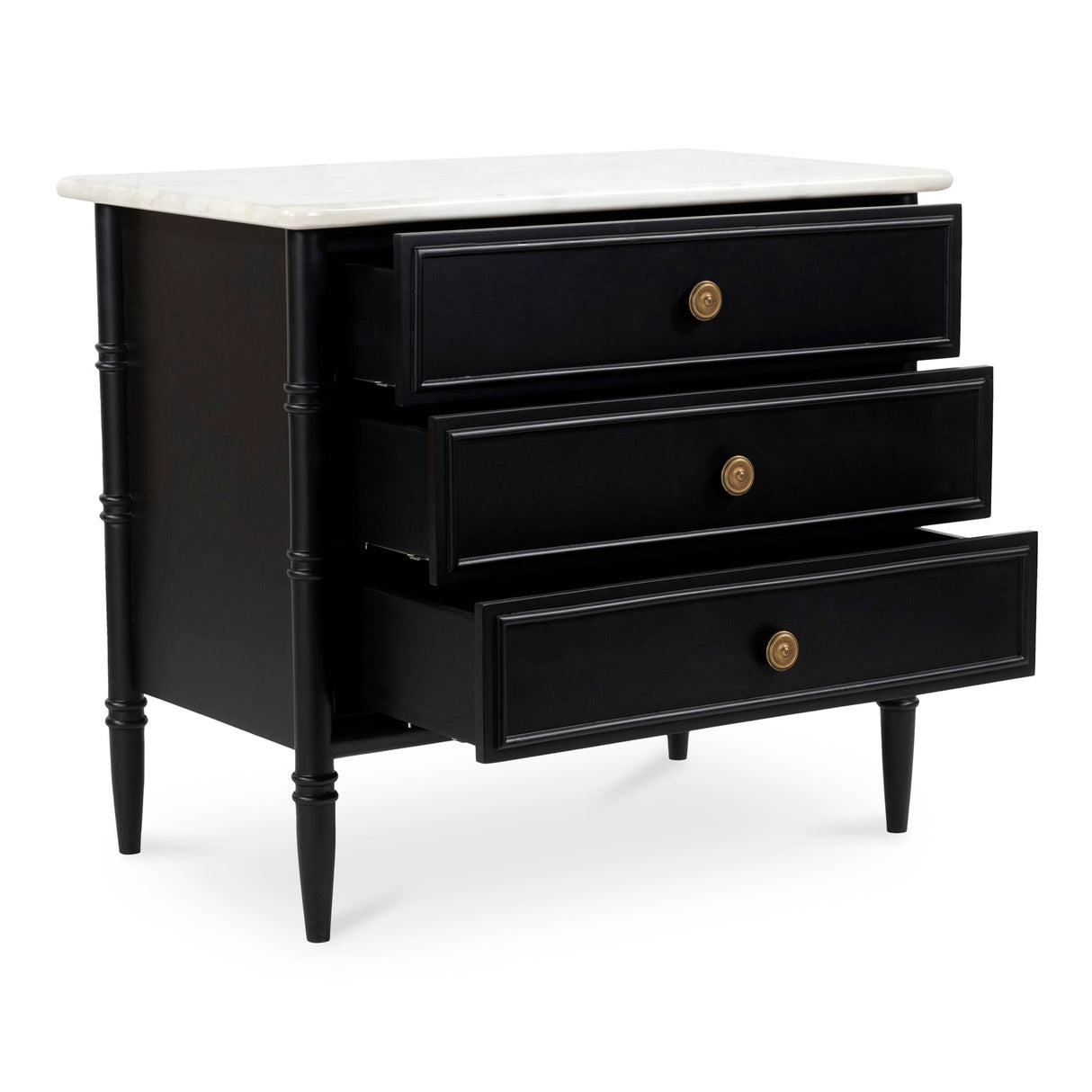 Eleanor Black Nightstand by Moe's Home at Eve Furniture