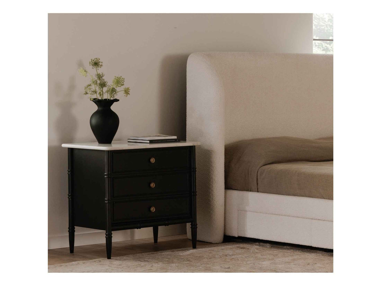 Eleanor Black Nightstand by Moe's Home at Eve Furniture