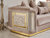 Elegance 3-pieces (Sofa & Loveseat & Chair) Livingroom Set in Beige by Furnia at Eve Furniture