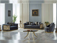 Elegance 3-pieces (Sofa & Loveseat & Chair) Livingroom Set in Dark Grey by Furnia at Eve Furniture