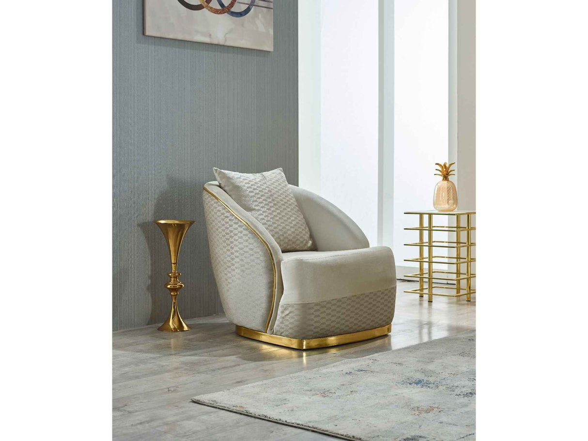Elegance Chair Cream by Furnia at Eve Furniture