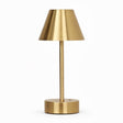 Elegance Rechargeable LED Table Lamp (Plated Brass) by Ashcroft Furniture at Eve Furniture