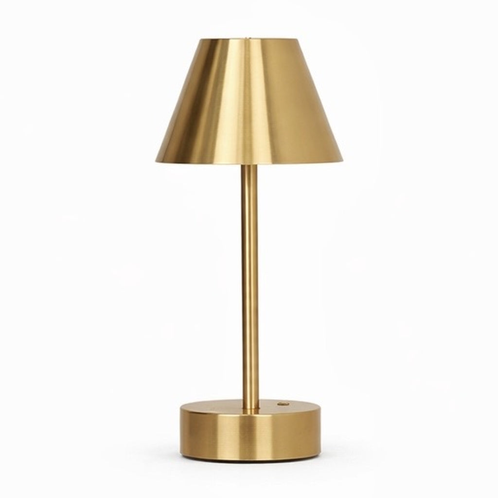 Elegance Rechargeable LED Table Lamp (Plated Brass) by Ashcroft Furniture at Eve Furniture