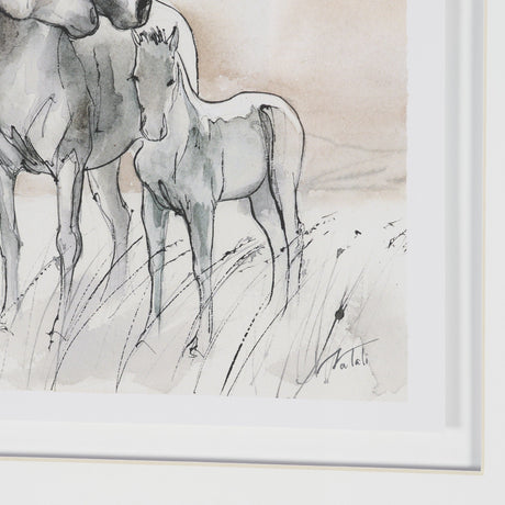 Elegant Beauties by Mercana Studio Framed Artwork Matted Under Glass (Set of 2) by Mercana at Eve Furniture