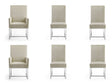 Element 6-Piece Dining Chairs in Champagne by Manhattan Comfort at Eve Furniture