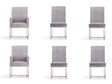 Element 6-Piece Dining Chairs in Grey by Manhattan Comfort at Eve Furniture
