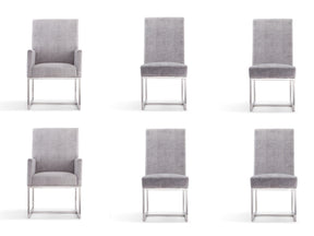 Element 6-Piece Dining Chairs in Grey by Manhattan Comfort at Eve Furniture