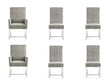 Element 6-Piece Dining Chairs in Steel by Manhattan Comfort at Eve Furniture