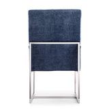 Element 8-Piece Dining Chairs in Blue by Manhattan Comfort at Eve Furniture