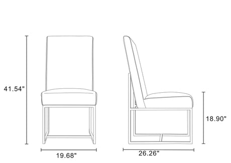 Element 8-Piece Dining Chairs in Blue by Manhattan Comfort at Eve Furniture