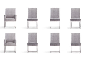Element 8-Piece Dining Chairs in Grey by Manhattan Comfort at Eve Furniture