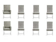 Element 8-Piece Dining Chairs in Steel by Manhattan Comfort at Eve Furniture
