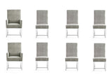 Element 8-Piece Dining Chairs in Steel by Manhattan Comfort at Eve Furniture