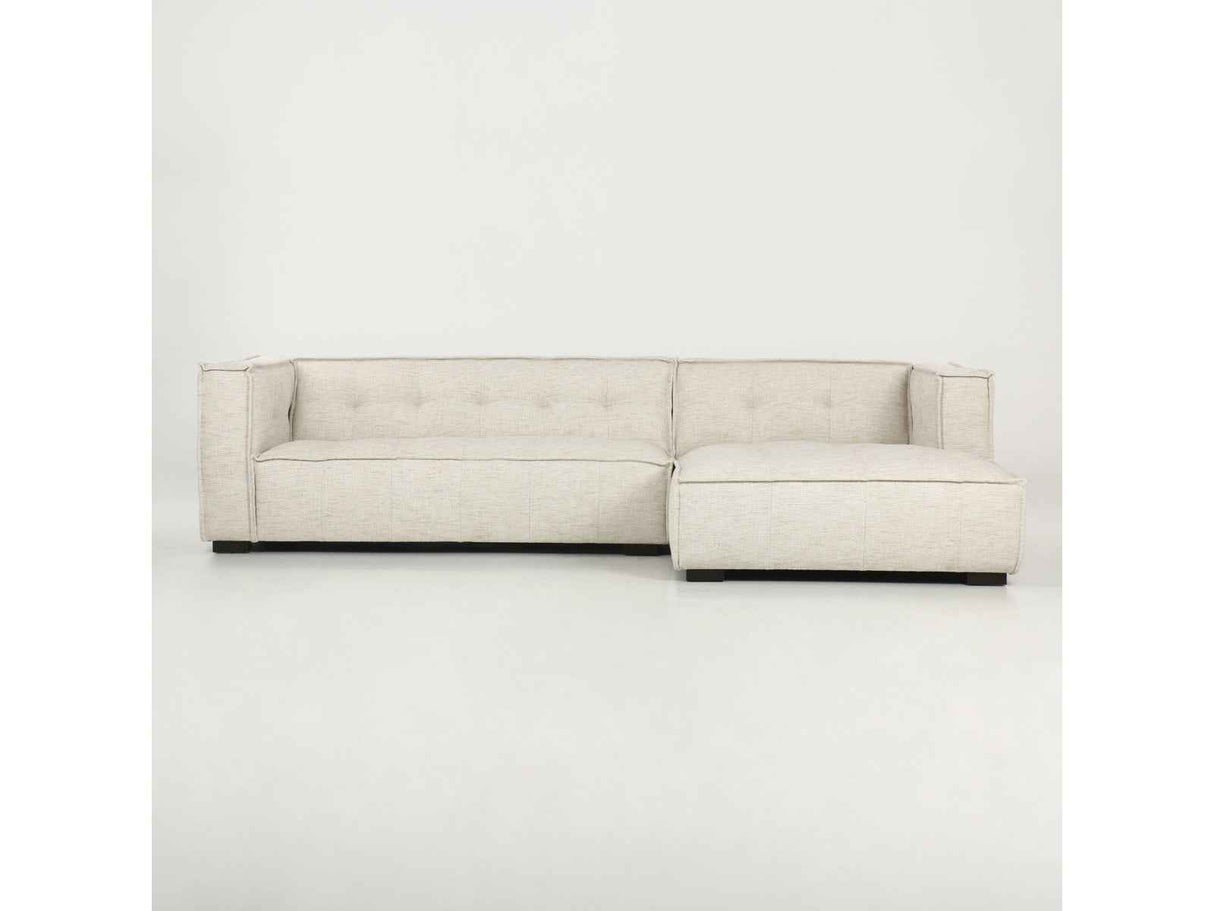 Element Beige 2pc Sectional w/RAF Chaise by Classic Home at Eve Furniture