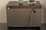 Element Charging Station Nightstand in Chocolate Brown by Modus Furniture at Eve Furniture