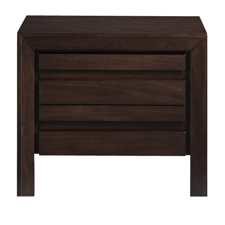 Element Charging Station Nightstand in Chocolate Brown by Modus Furniture at Eve Furniture