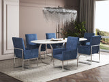 Element Dining Armchair in Blue (set of 2) by Manhattan Comfort at Eve Furniture