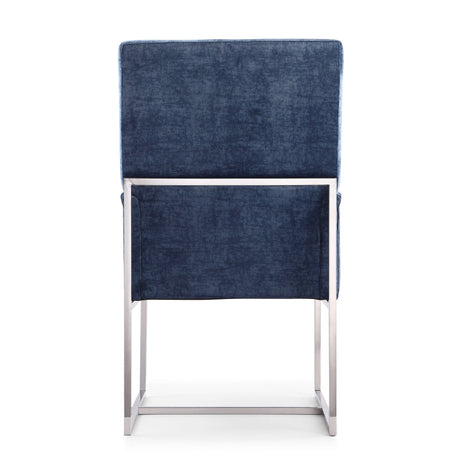 Element Dining Armchair in Blue (set of 2) by Manhattan Comfort at Eve Furniture