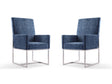 Element Dining Armchair in Blue (set of 2) by Manhattan Comfort at Eve Furniture
