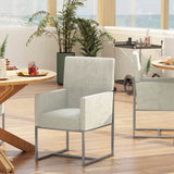 Element Dining Armchair in Champagne (set of 2) by Manhattan Comfort at Eve Furniture