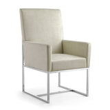 Element Dining Armchair in Champagne (set of 2) by Manhattan Comfort at Eve Furniture