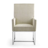 Element Dining Armchair in Champagne (set of 2) by Manhattan Comfort at Eve Furniture