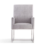 Element Dining Armchair in Grey by Manhattan Comfort at Eve Furniture
