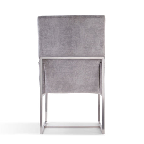 Element Dining Armchair in Grey (set of 2) by Manhattan Comfort at Eve Furniture
