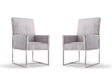 Element Dining Armchair in Grey (set of 2) by Manhattan Comfort at Eve Furniture