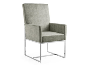 Element Dining Armchair in Steel by Manhattan Comfort at Eve Furniture