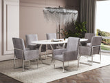 Element Dining Armchair in Steel (set of 2) by Manhattan Comfort at Eve Furniture