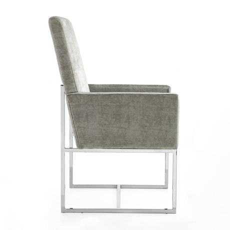 Element Dining Armchair in Steel (set of 2) by Manhattan Comfort at Eve Furniture
