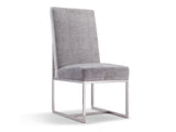 Element Velvet Dining Chair in Grey by Manhattan Comfort at Eve Furniture