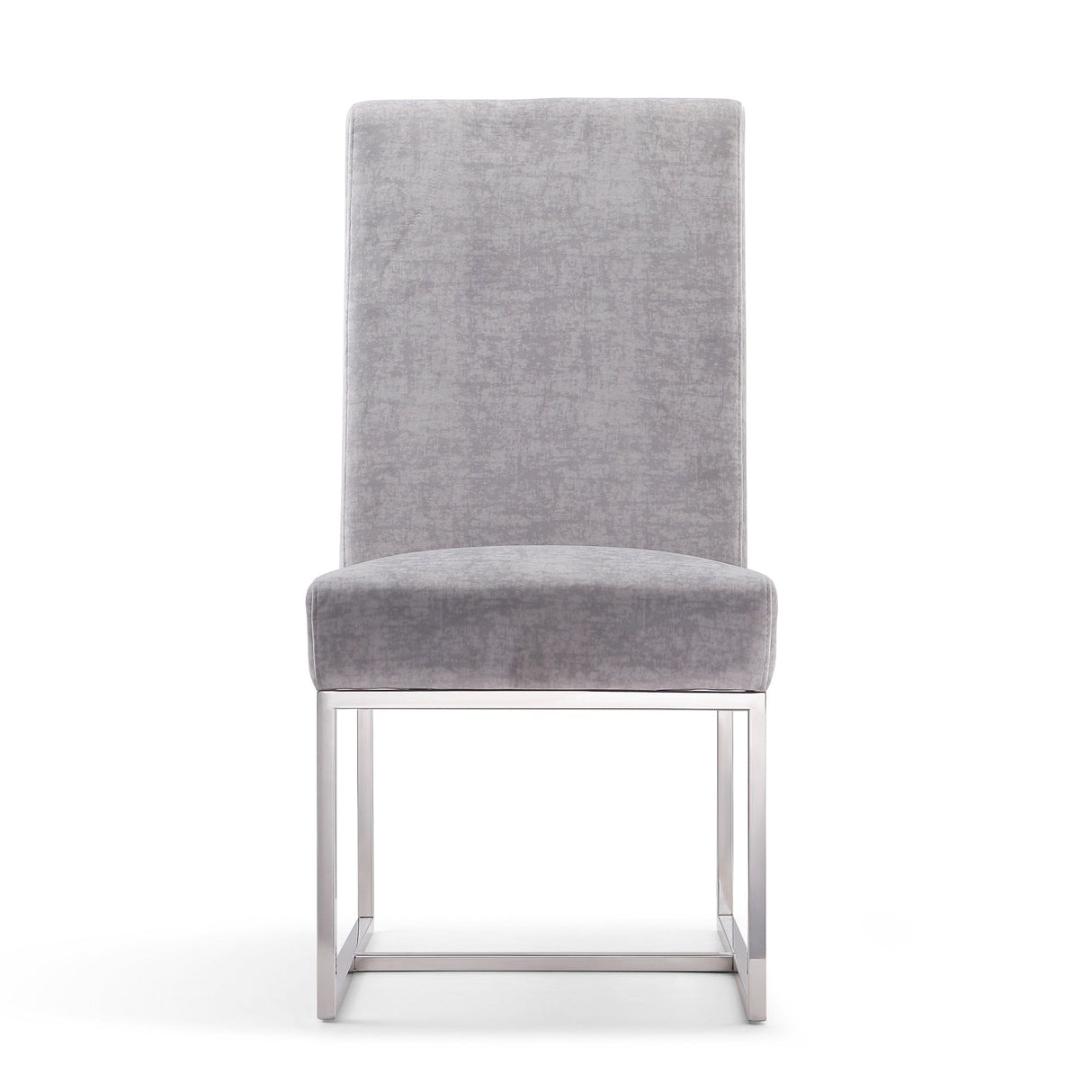 Element Velvet Dining Chair in Grey (set of 2) by Manhattan Comfort at Eve Furniture