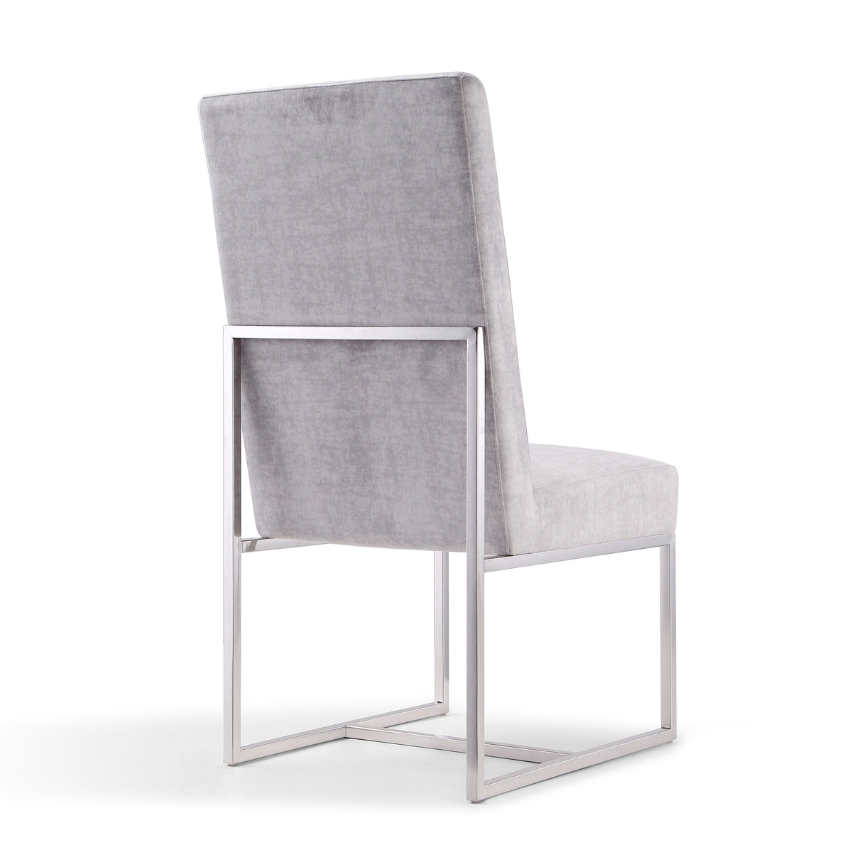 Element Velvet Dining Chair in Grey (set of 2) by Manhattan Comfort at Eve Furniture