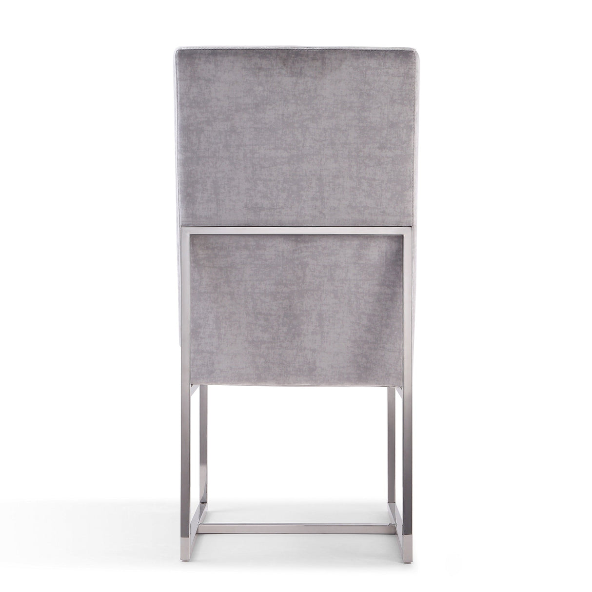 Element Velvet Dining Chair in Grey (set of 2) by Manhattan Comfort at Eve Furniture