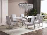 Element Velvet Dining Chair in Grey (set of 2) by Manhattan Comfort at Eve Furniture
