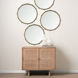 Elena I Small Gold Wall Mirror by Mercana at Eve Furniture