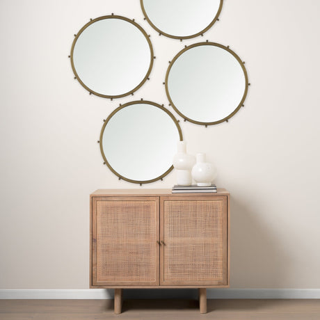 Elena I Small Gold Wall Mirror by Mercana at Eve Furniture